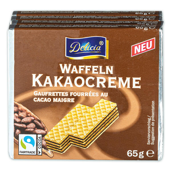 Waffeln gefüllt