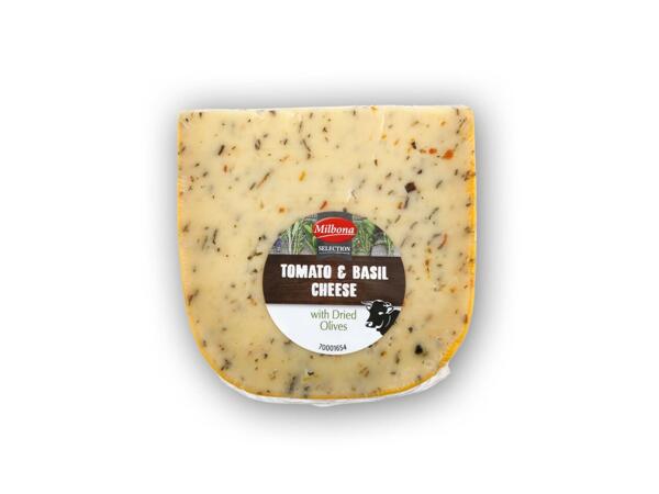 Tomato & Basil Cheese with Olives