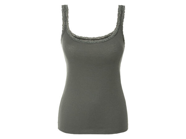 esmara(R) Damen Tops, 3 Stück, mit Spitze