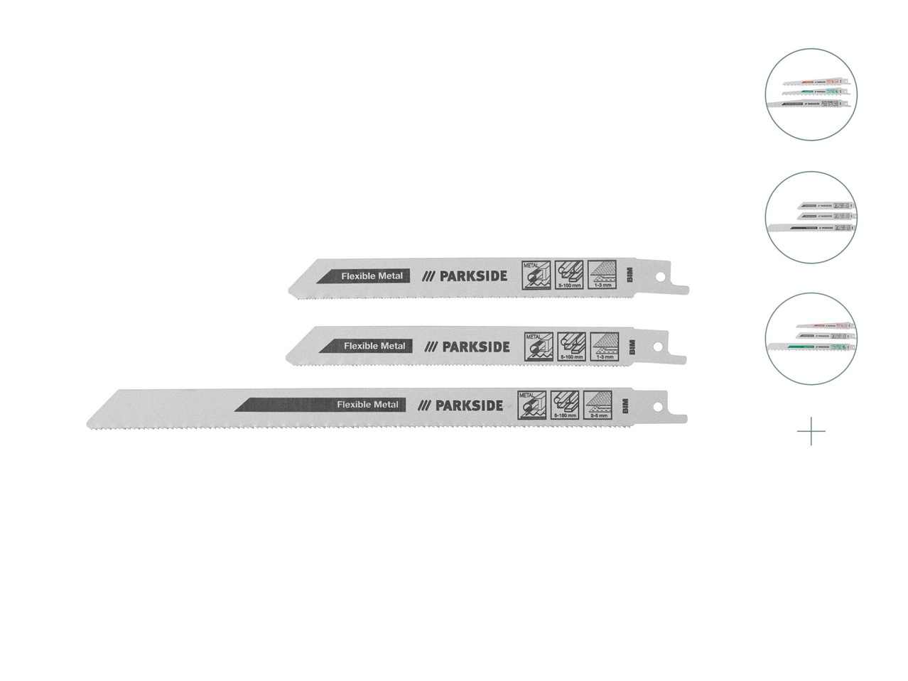 Parkside Sabre Saw blade Set1