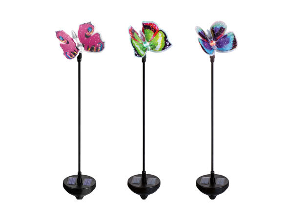 Lampe solaire décorative papillon
