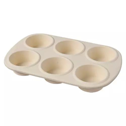 Silicone Bakeware - Muffin Pan, Cream