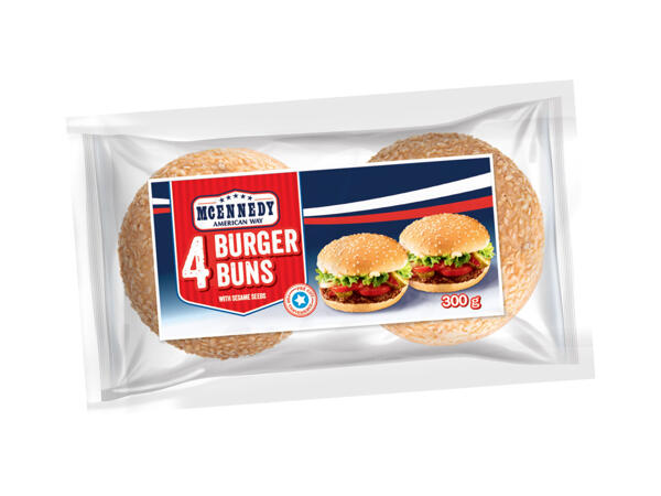 4 pains à hamburger multicéréales