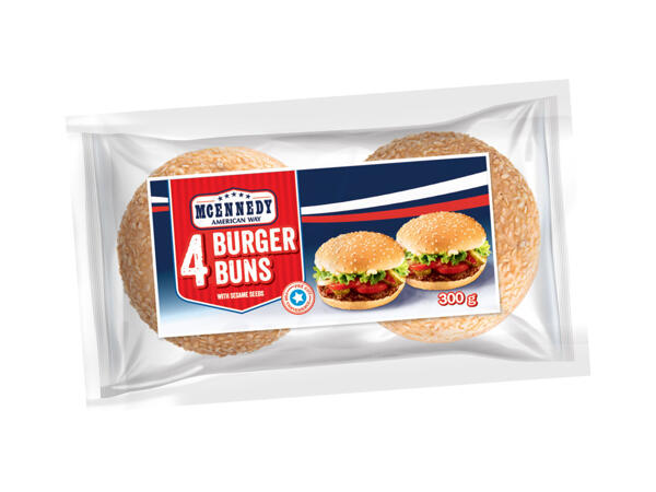 4 Mehrkorn-Hamburgerbrötchen