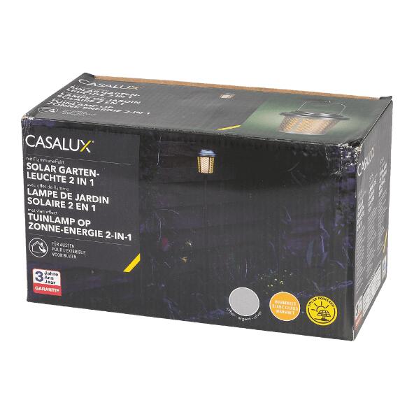 CASALUX(R) 				Gartenlampe mit Solarenergie