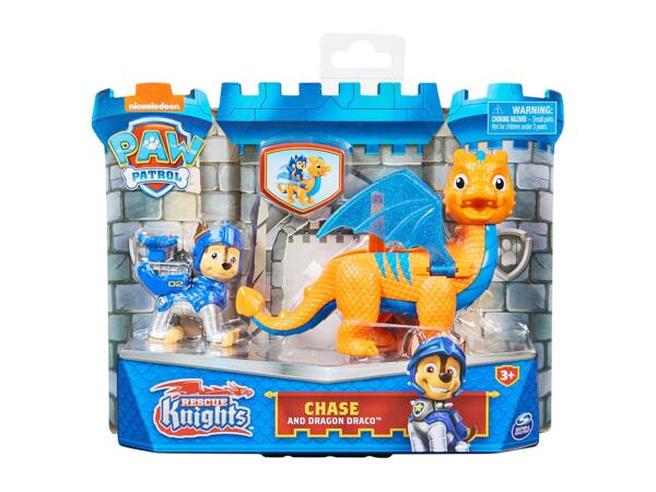 Paw Patrol Rescue Knights Play Set - Chase and Dragon Draco