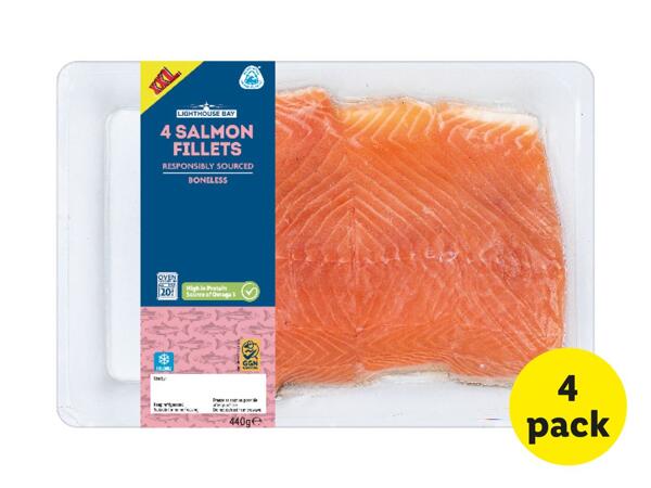 Lighthouse Bay 4 Salmon Fillets