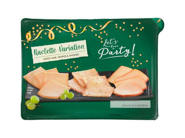 Raclette cheese selection