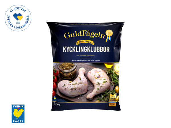 Guldfågeln kycklingklubbor