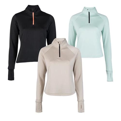 CRANE T-shirt de fitness à manches longues pour femmes
