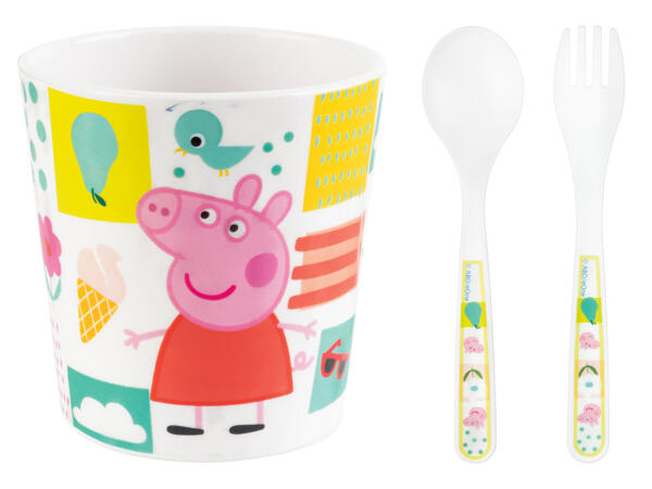 Cutlery Set and Cup "Paw Patrol, Peppa Pig"