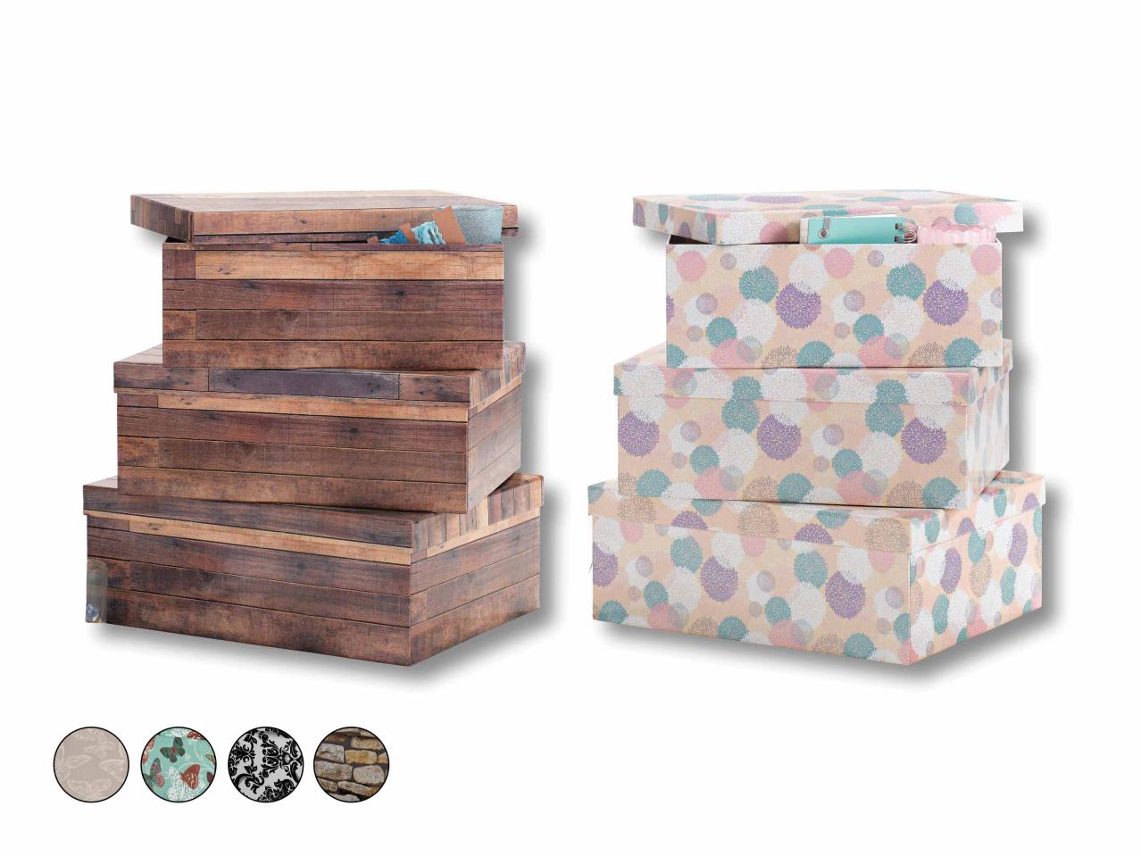 Boîtes, 3 pièces