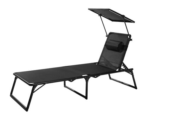 Houston Aluminium Sunlounger with Sun Shade