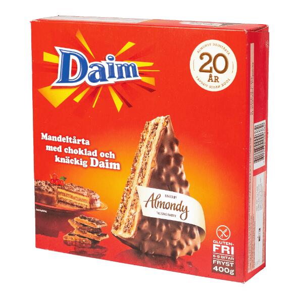 DAIM(R) 				Tarte chocolat-amandes suédoise