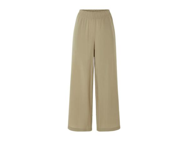 Esmara Ladies' Beige Wide Leg Trousers