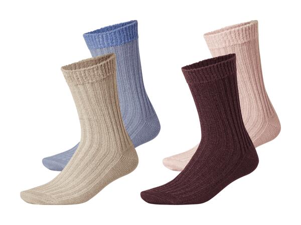Chaussettes douillettes, set de 2 paires
