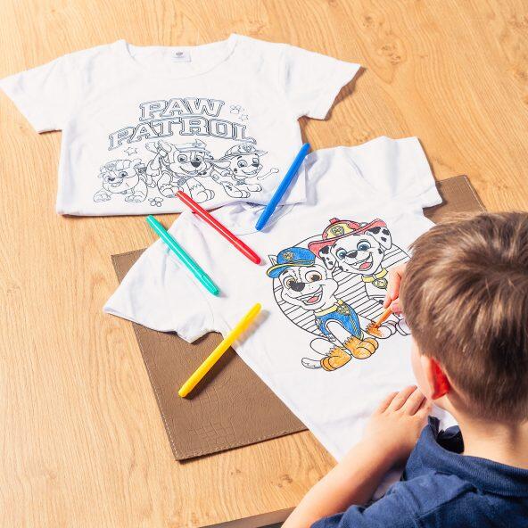 PAW PATROL(R) 				T-Shirt zum Bemalen, 2 St.