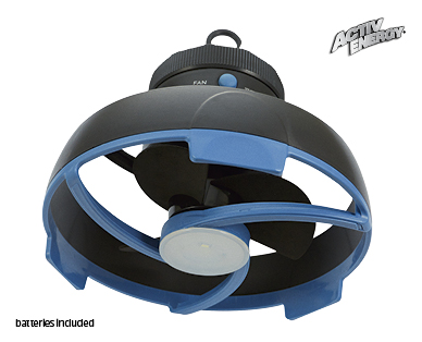 TENT FAN WITH LED LIGHT