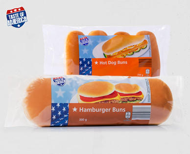TASTE OF AMERICA Hamburger-/Hotdog-Brötchen