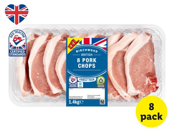Birchwood 8 British Pork Chops
