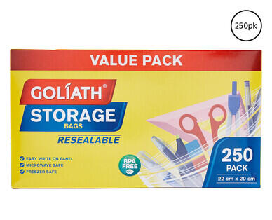 Resealable Snack Bags 350pk or Storage Bags 250pk