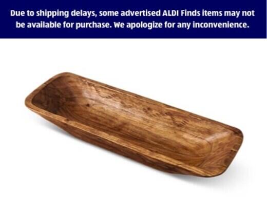 Crofton 
 Imperfect Oblong Wood Bowl