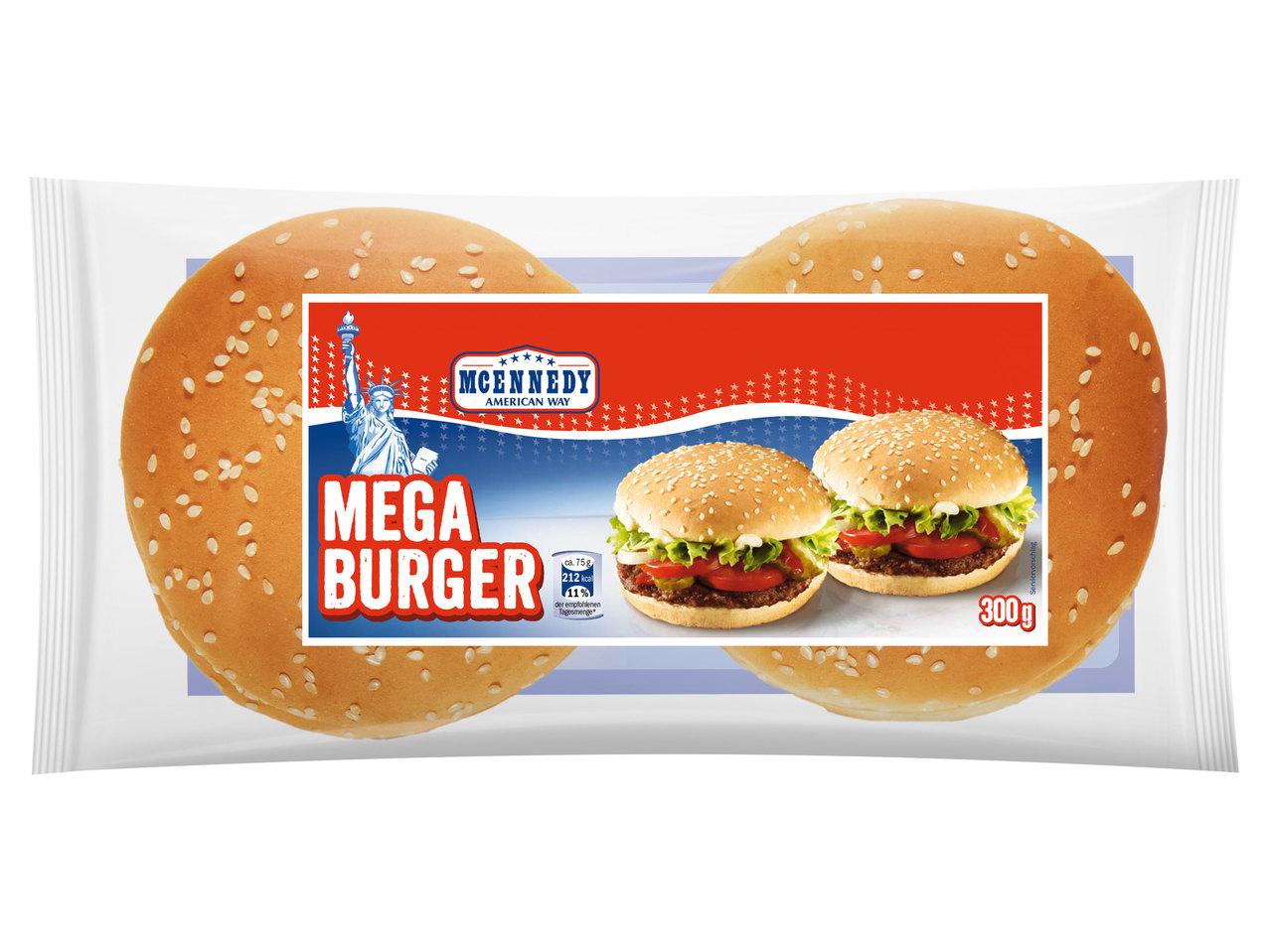 MCENNEDY Mega-Burgerbrötchen