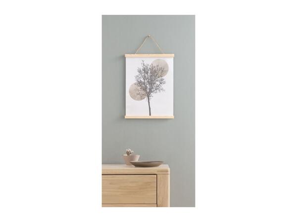 Livarno Home Magnetic Wooden Frame With Tree Design on Poster
