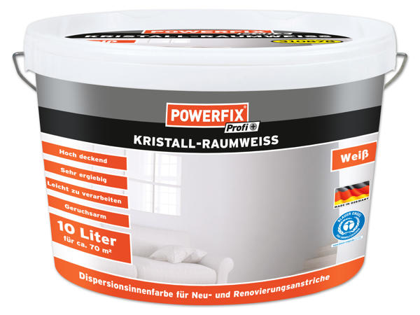 POWERFIX(R)PROFI+ Kristall-Raumweiß, 10 l
