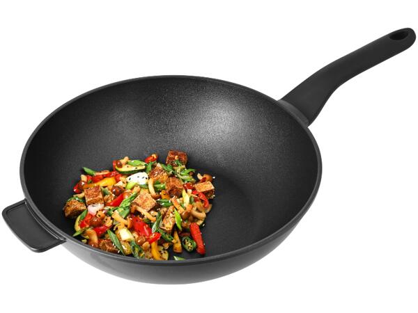 Wok av gjuten aluminium, Ø 32 cm