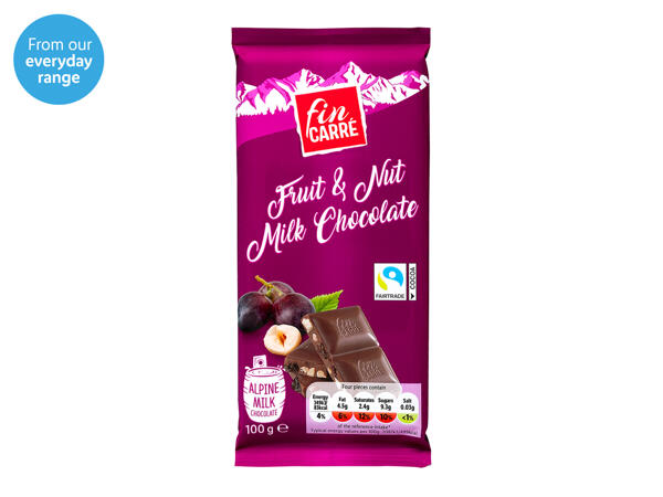 Fin CarréFruit & Nut Milk Chocolate
