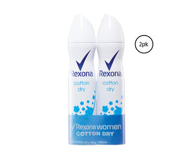 Rexona Antiperspirant Deodorant Aerosol 2 x 145g