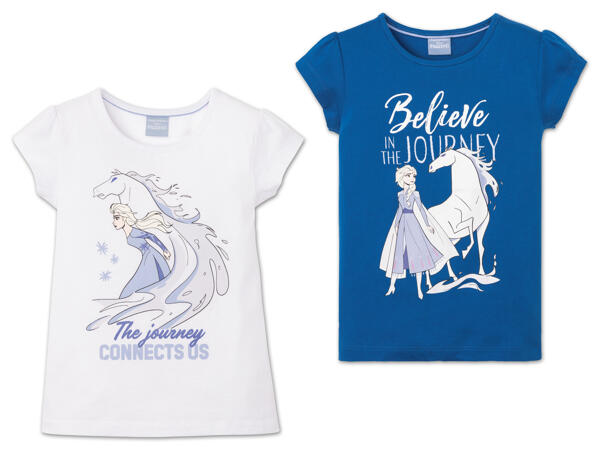 Mädchen T-Shirt, 2 Stück