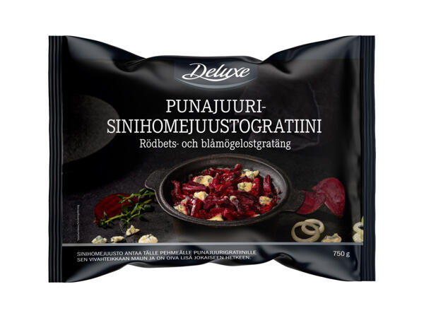 Rödbets-& blåmögelostgratäng