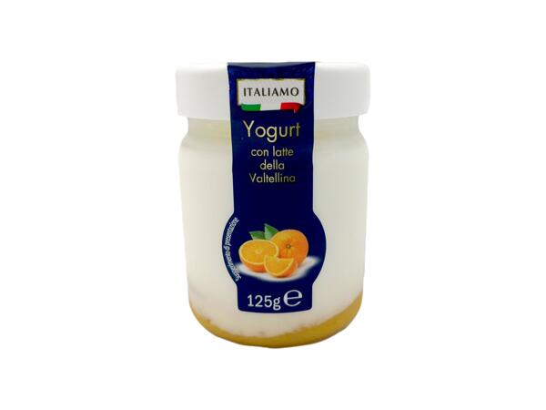 Yogurt with Valtellina Milk and Jam from Sicilian Oranges