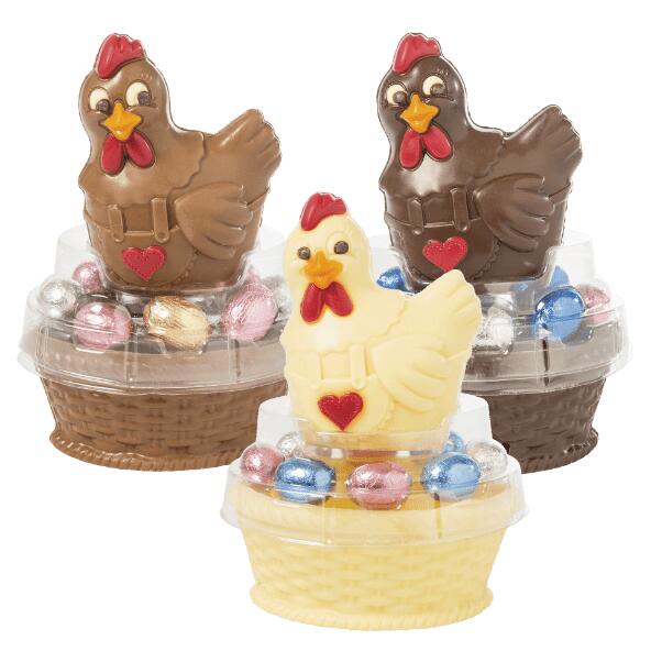 Chocoladekip met paaseitjes