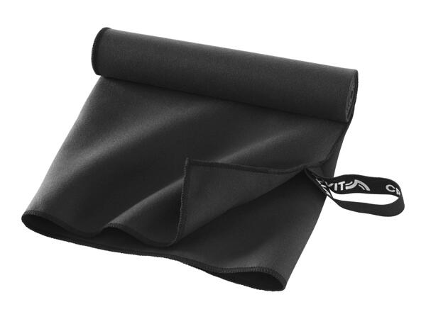 Crivit Black Microfibre Towel