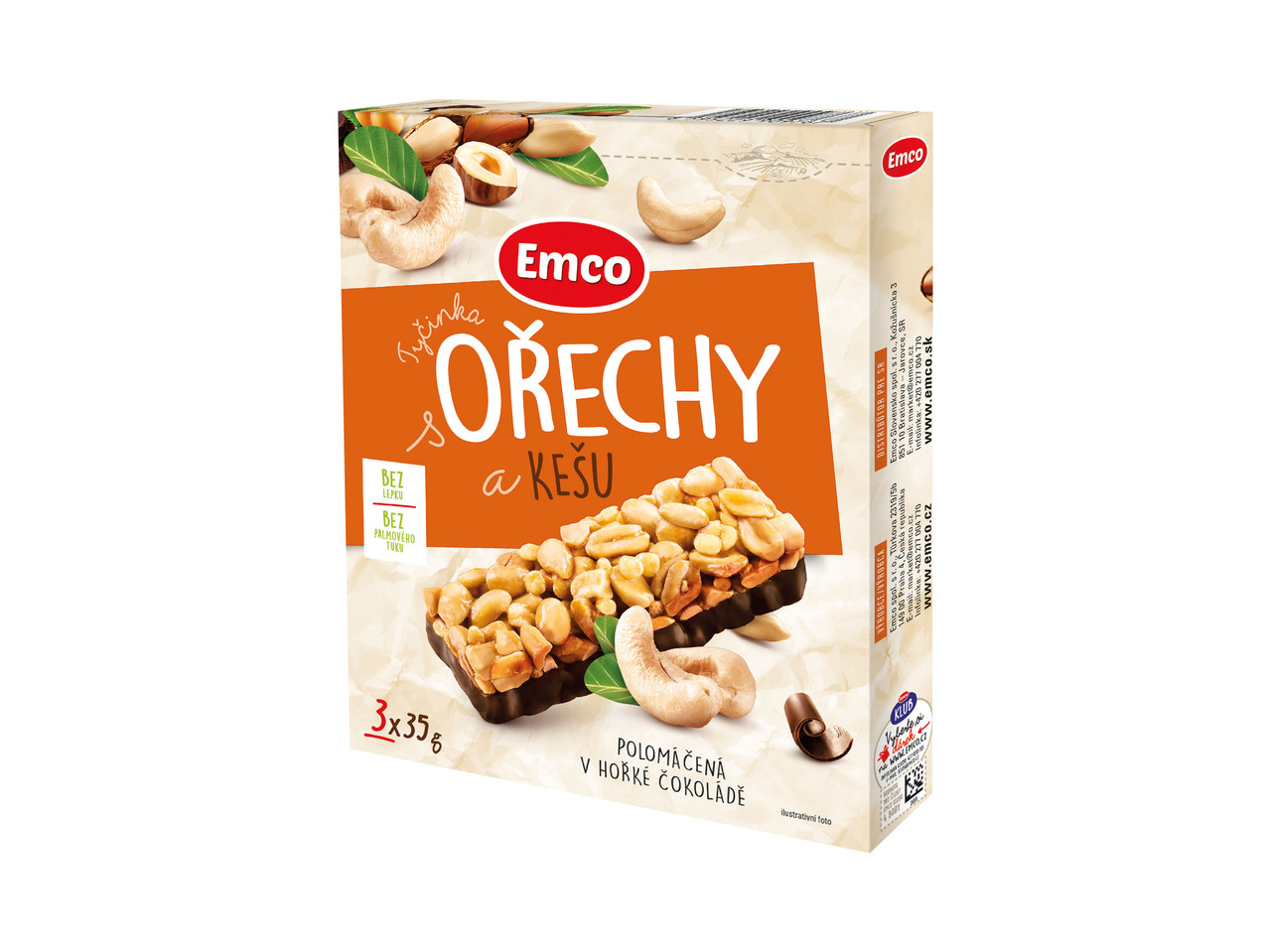 OŘÍŠKOVÉ TYČINKY BEZ LEPKU