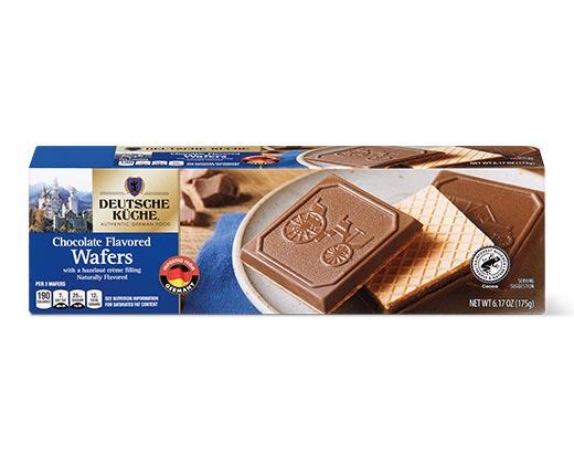 Deutsche Küche Milk or Dark Chocolate Covered Wafers