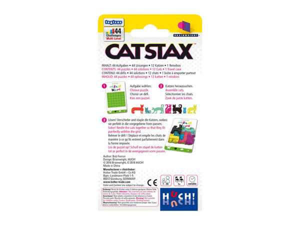Logická hra "Cat Stax" / "Dog Pile" / "Sea Stax"