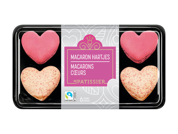 Macarons in Herzform