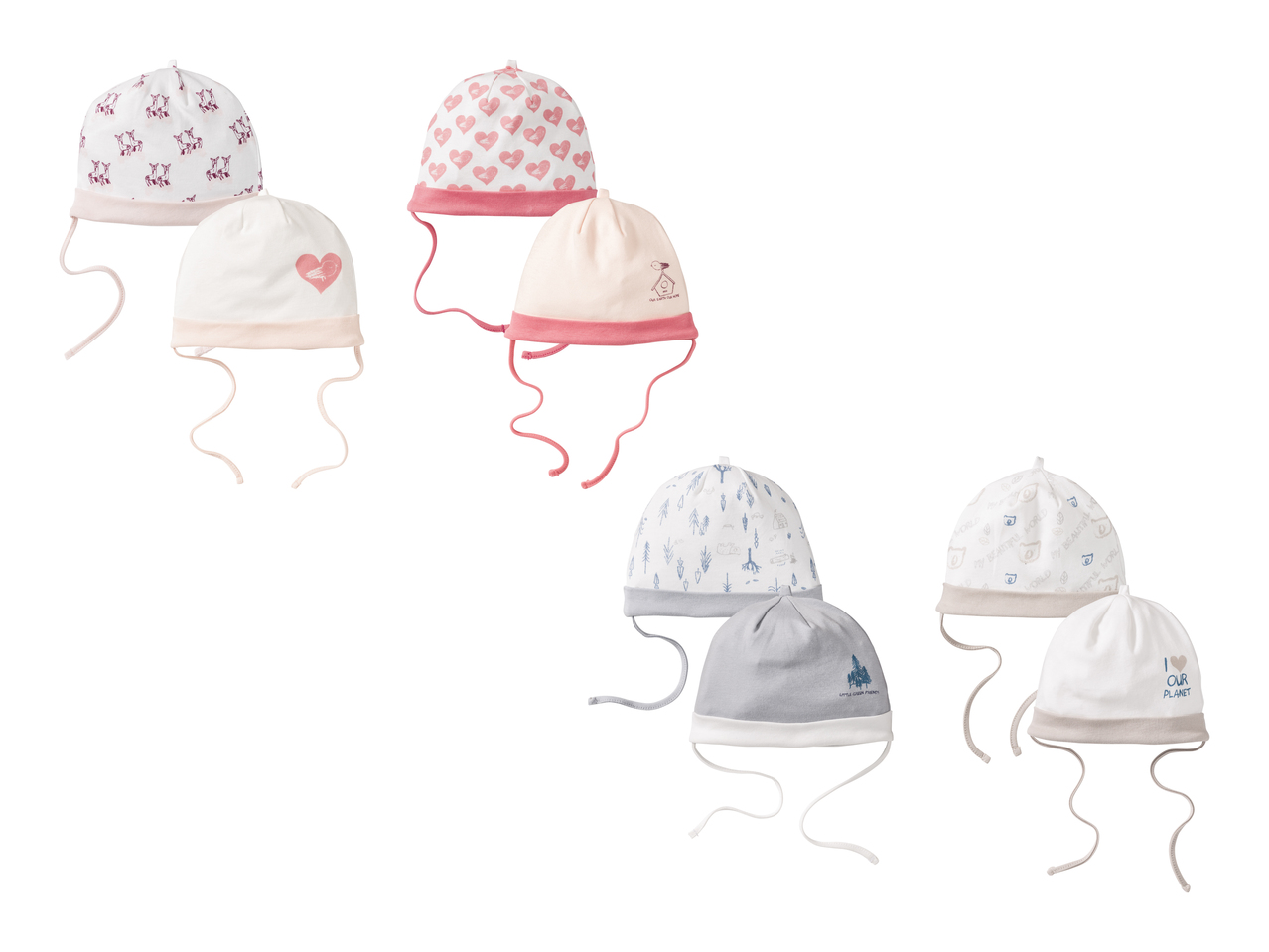 Bonnet pour bébé, lot de 21