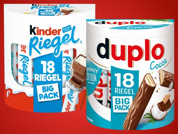 Duplo oder Kinder Riegel 18er
