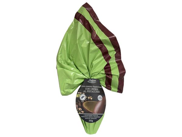 Double Layer Egg with Milk Chocolate and Pistachio