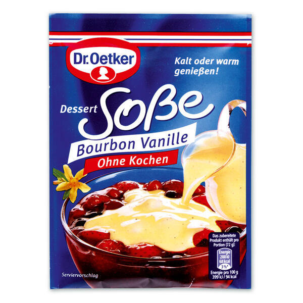 Dessert Soße Bourbon Vanille