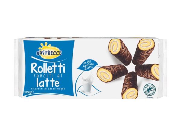 Rolled Cake filled with Milk