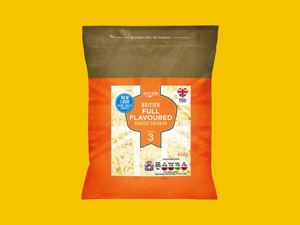 Valley Spire British Full-Flavoured Grated Cheddar