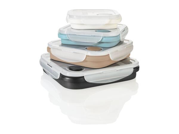 Ernesto Collapsible Rectangular Food Storage Containers - Set of 4