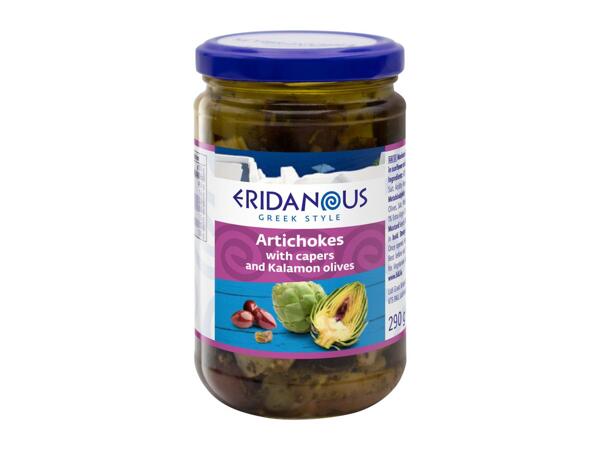 Eridanous artichokes with cheese and oil