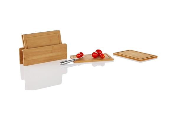 Chopping board, trivet set or cling film & foil dispenser